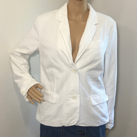gap white blazer